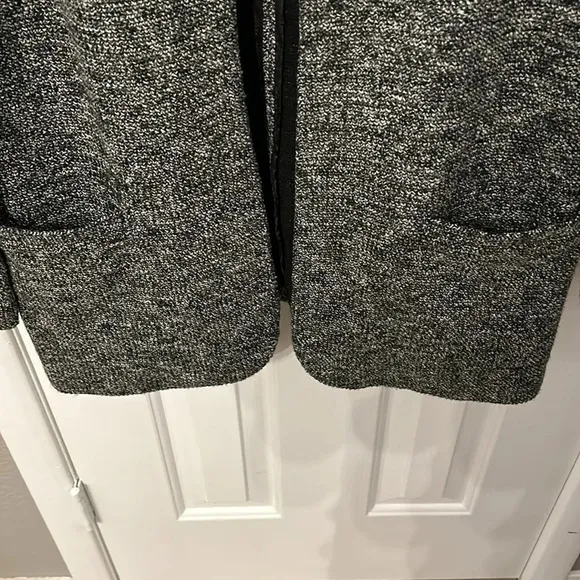 Soft Surroundings Women’s (XS) St James Marled Jacket Black White Blazer