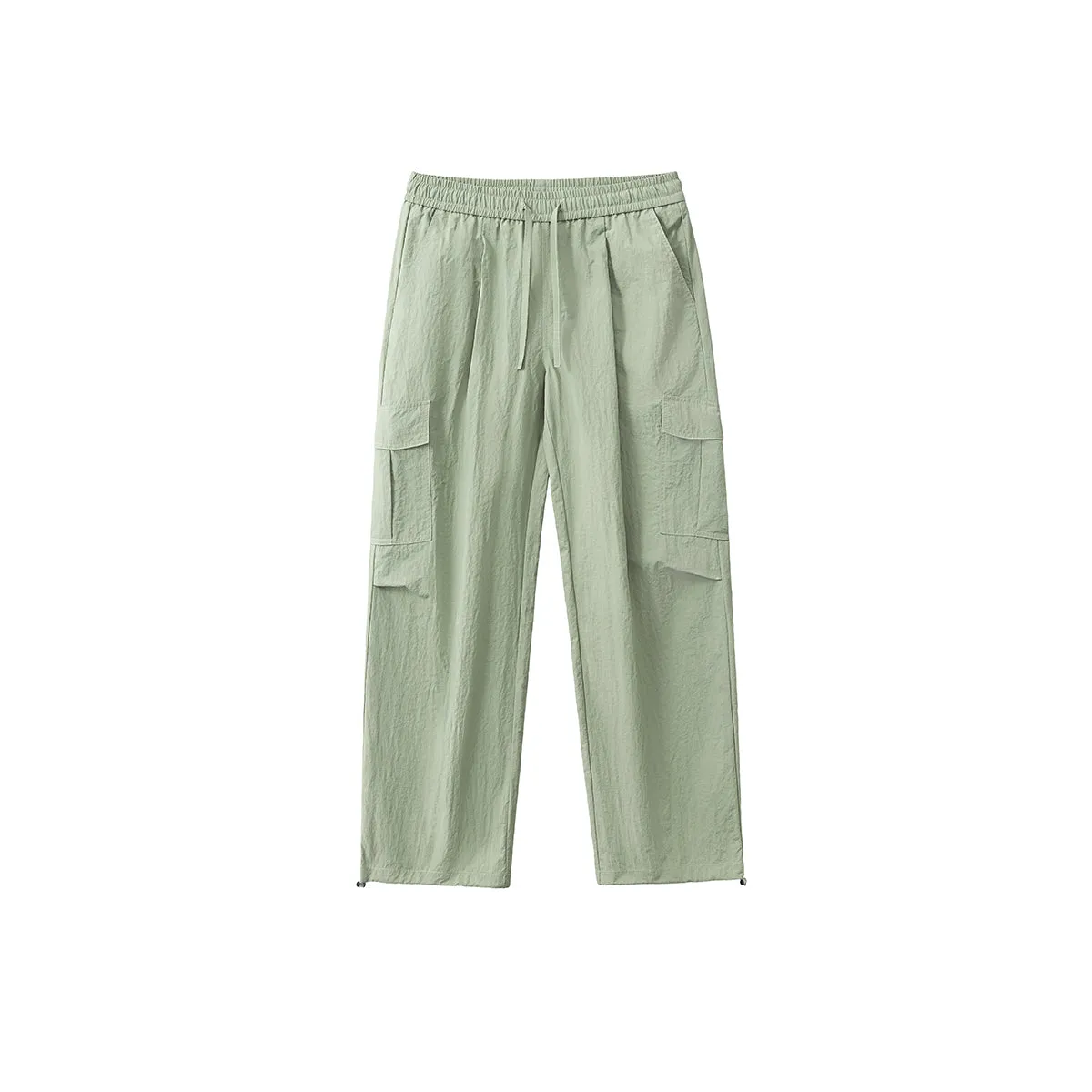 Solid Color Baggy Cargo Pants