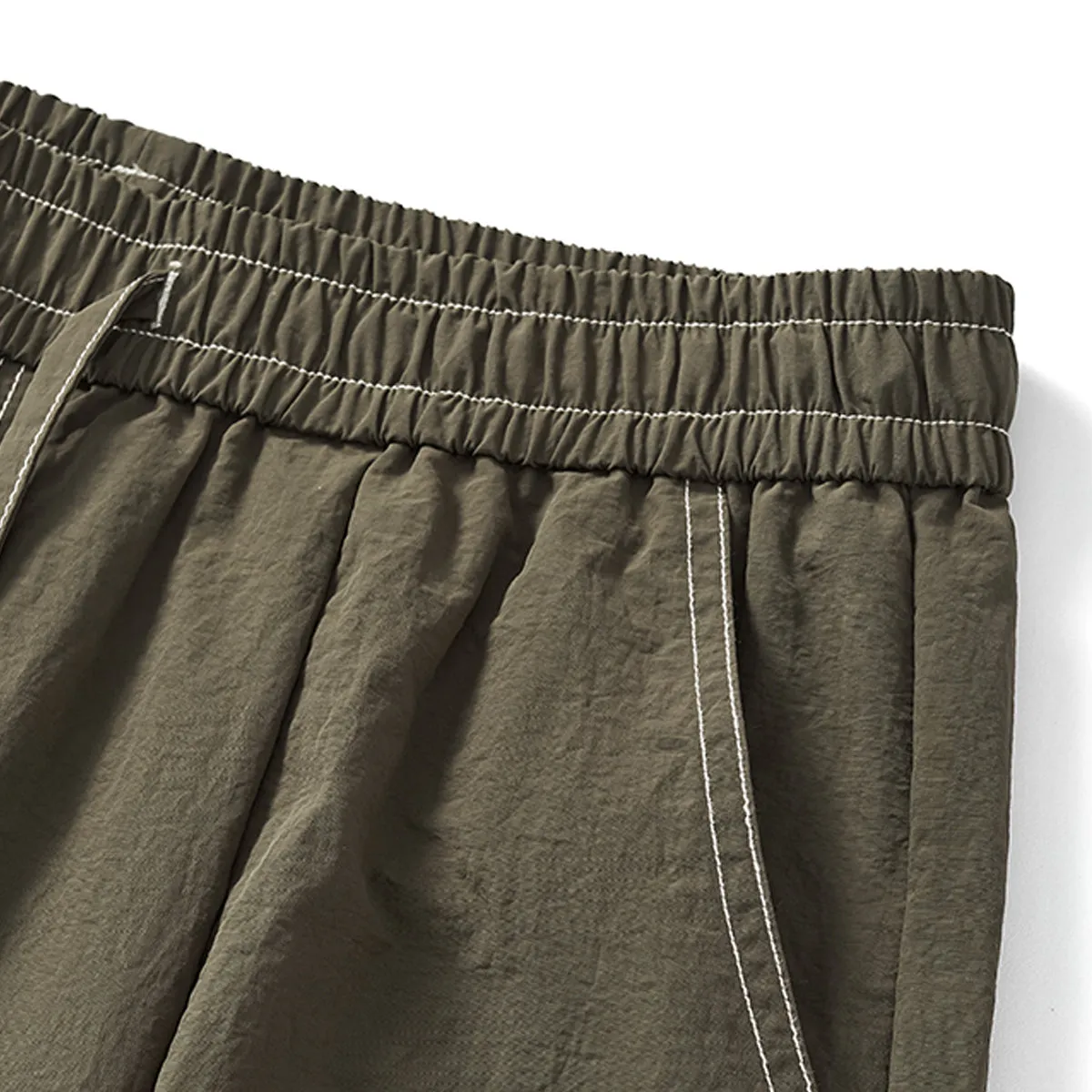 Solid Color Baggy Cargo Pants