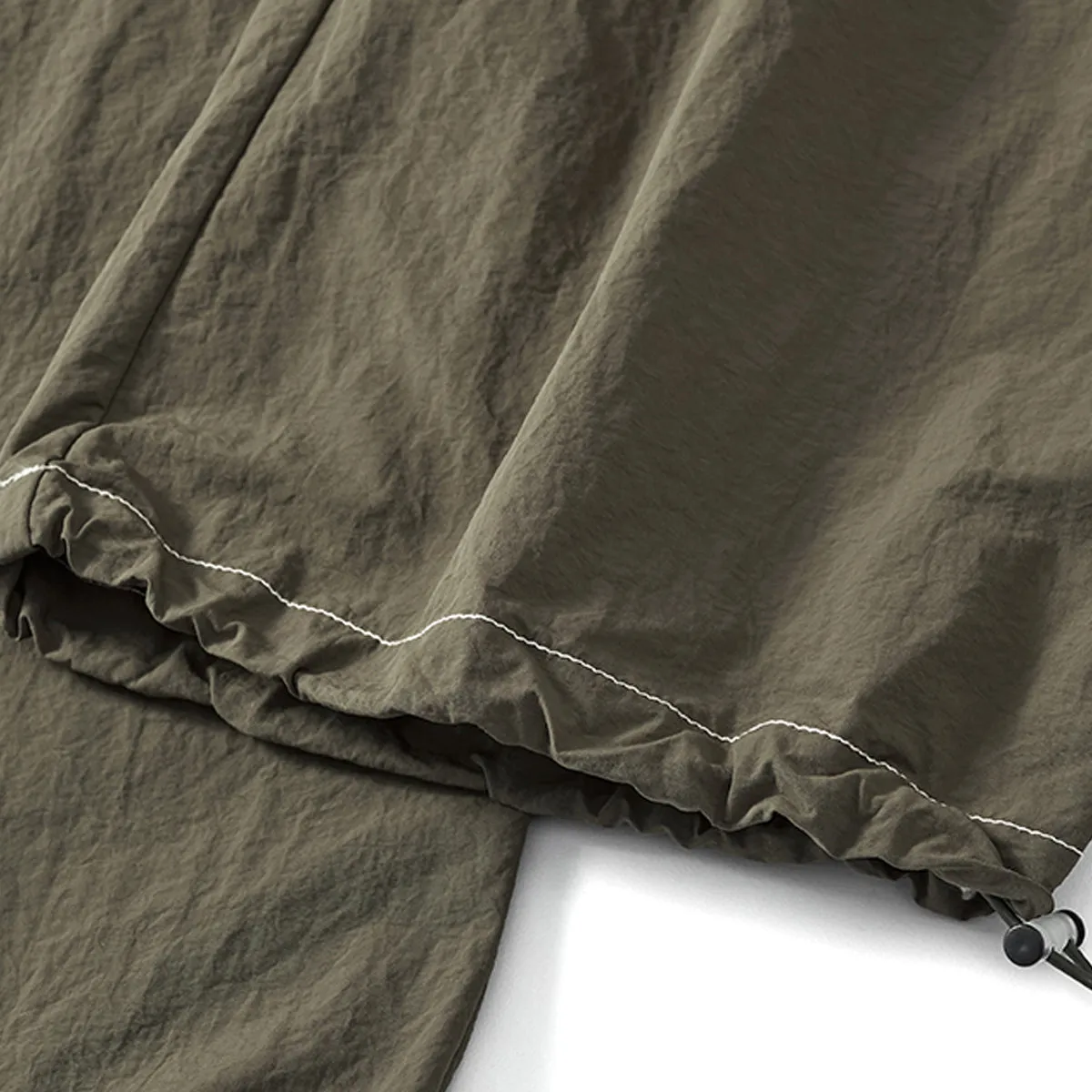 Solid Color Baggy Cargo Pants