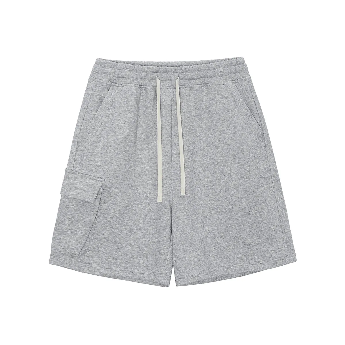 Solid Color Baggy Cargo Shorts