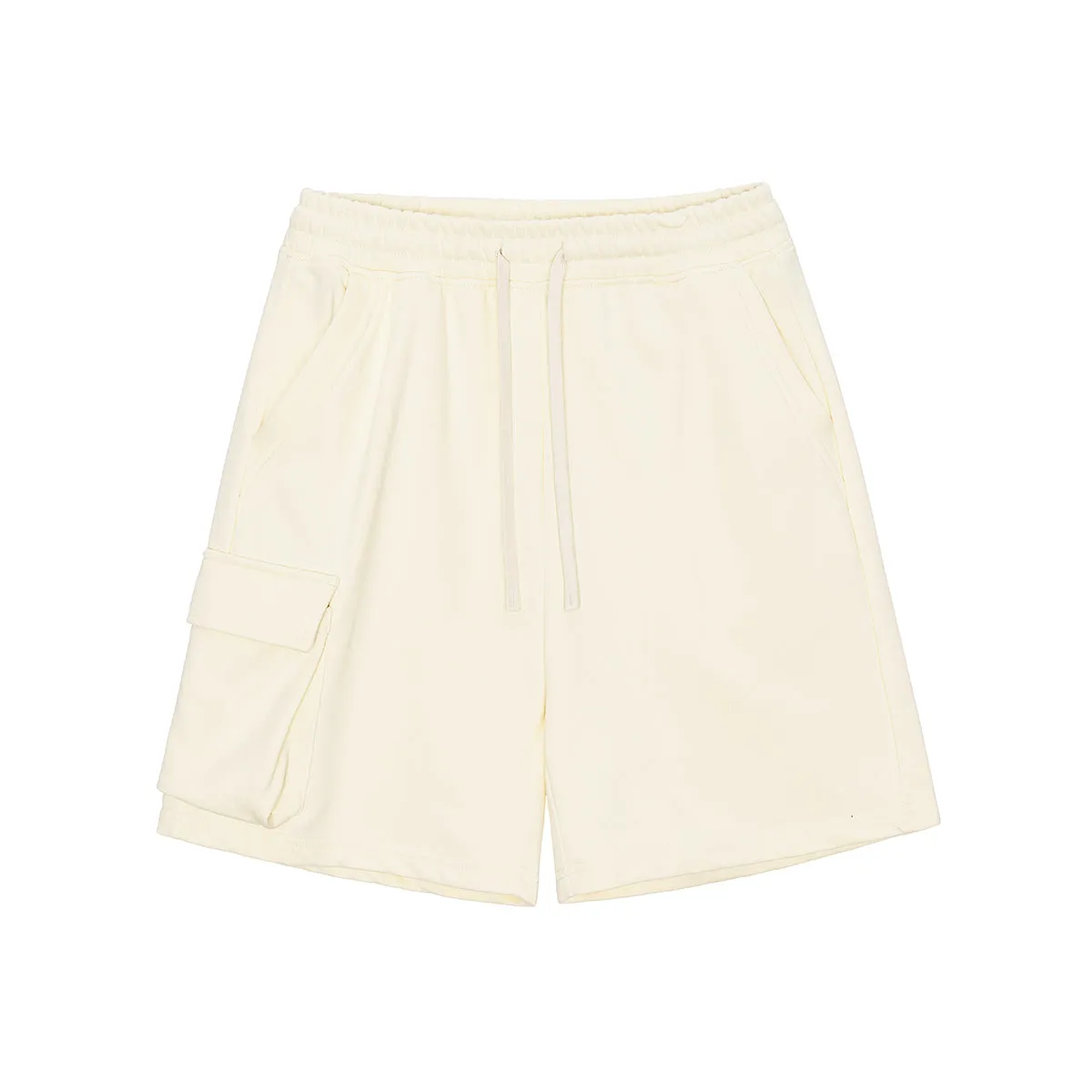 Solid Color Baggy Cargo Shorts