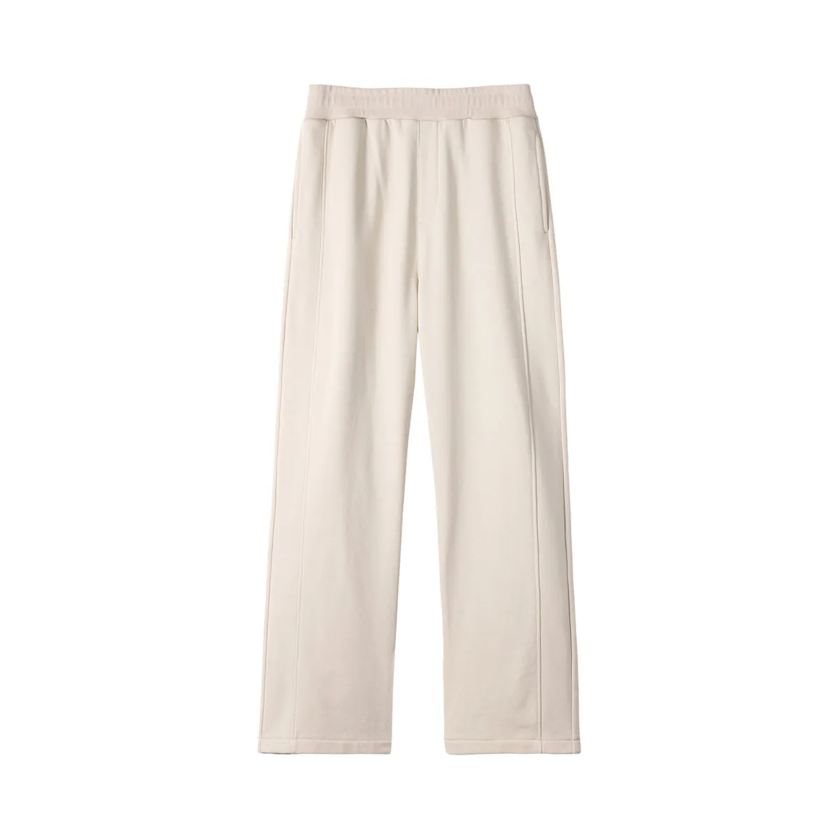 Solid Color Thick Baggy Trousers