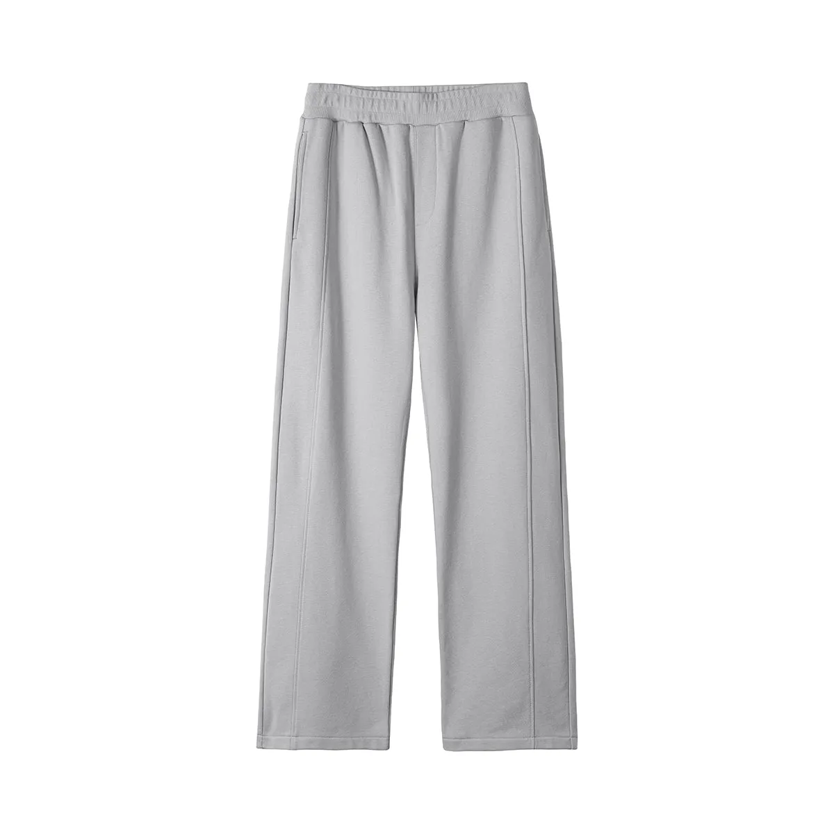 Solid Color Thick Baggy Trousers