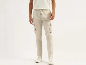 Solid Relaxed Fit Coordinate Cargo Pants