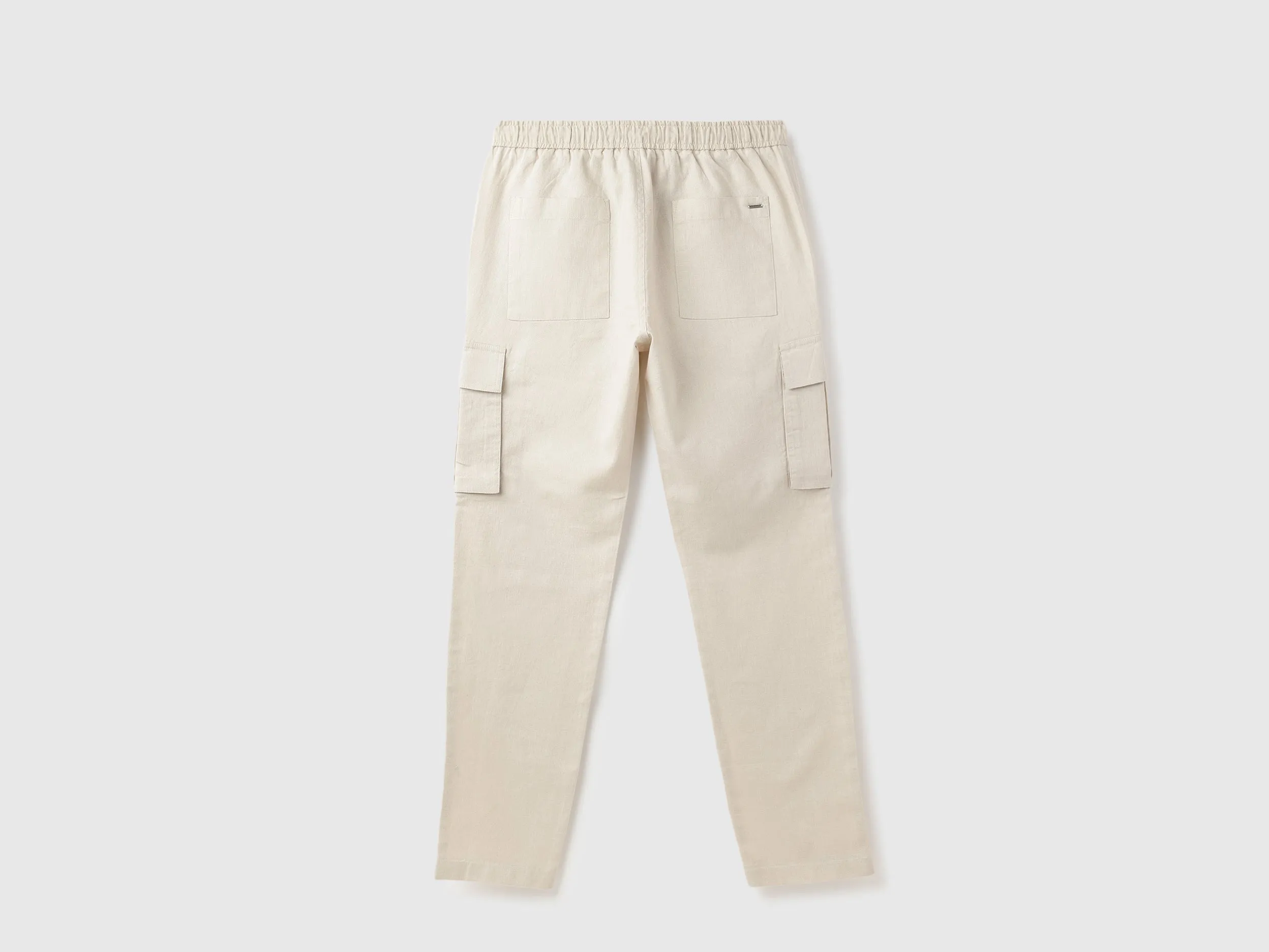 Solid Relaxed Fit Coordinate Cargo Pants