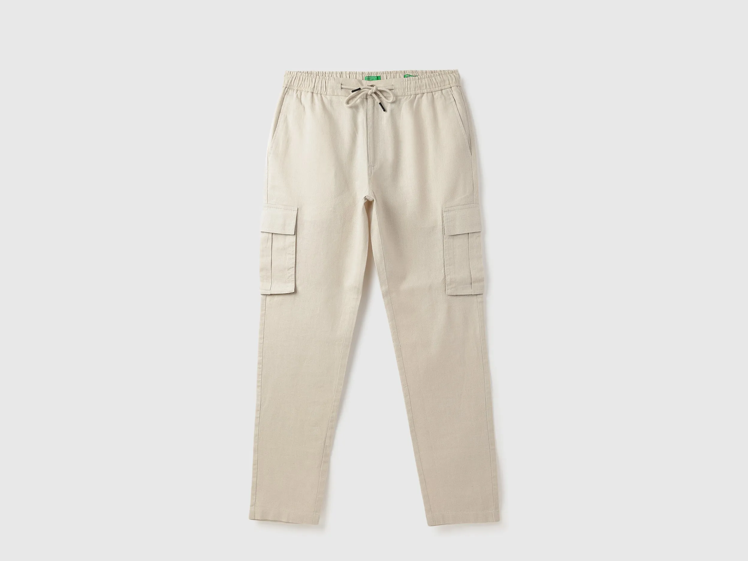 Solid Relaxed Fit Coordinate Cargo Pants
