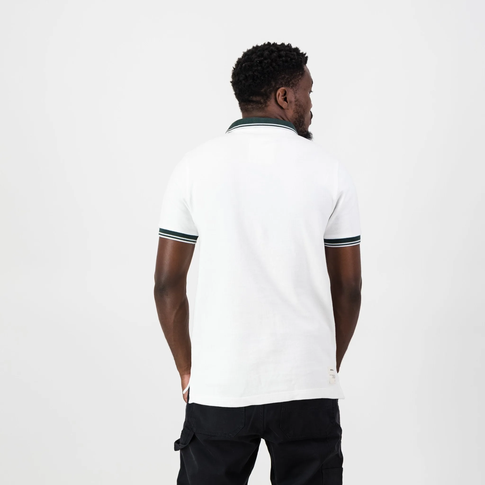 Springboks Tipped SS Polo-White