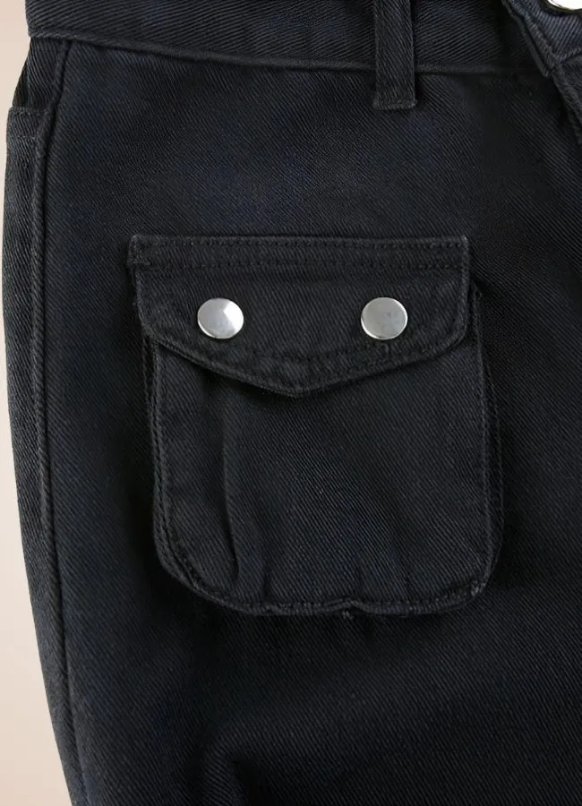 Steampunk Buckle Baggy Pants