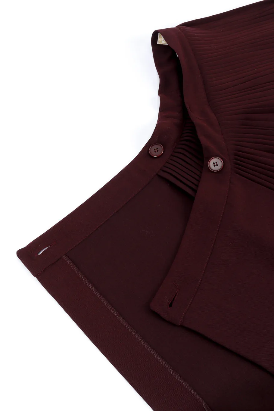 Stripes & Pleats Wool Skirt Set