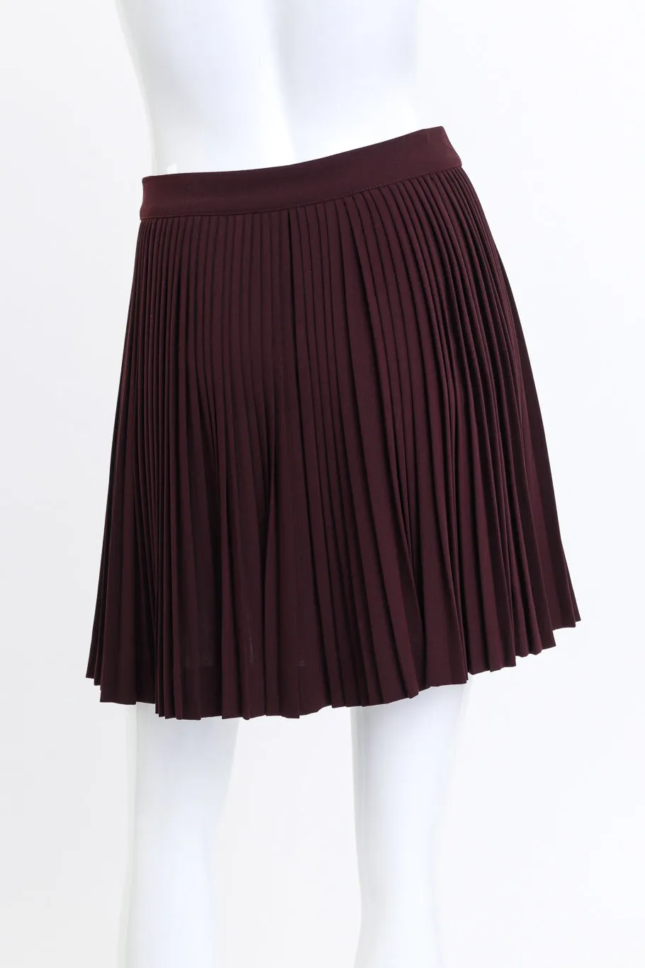 Stripes & Pleats Wool Skirt Set