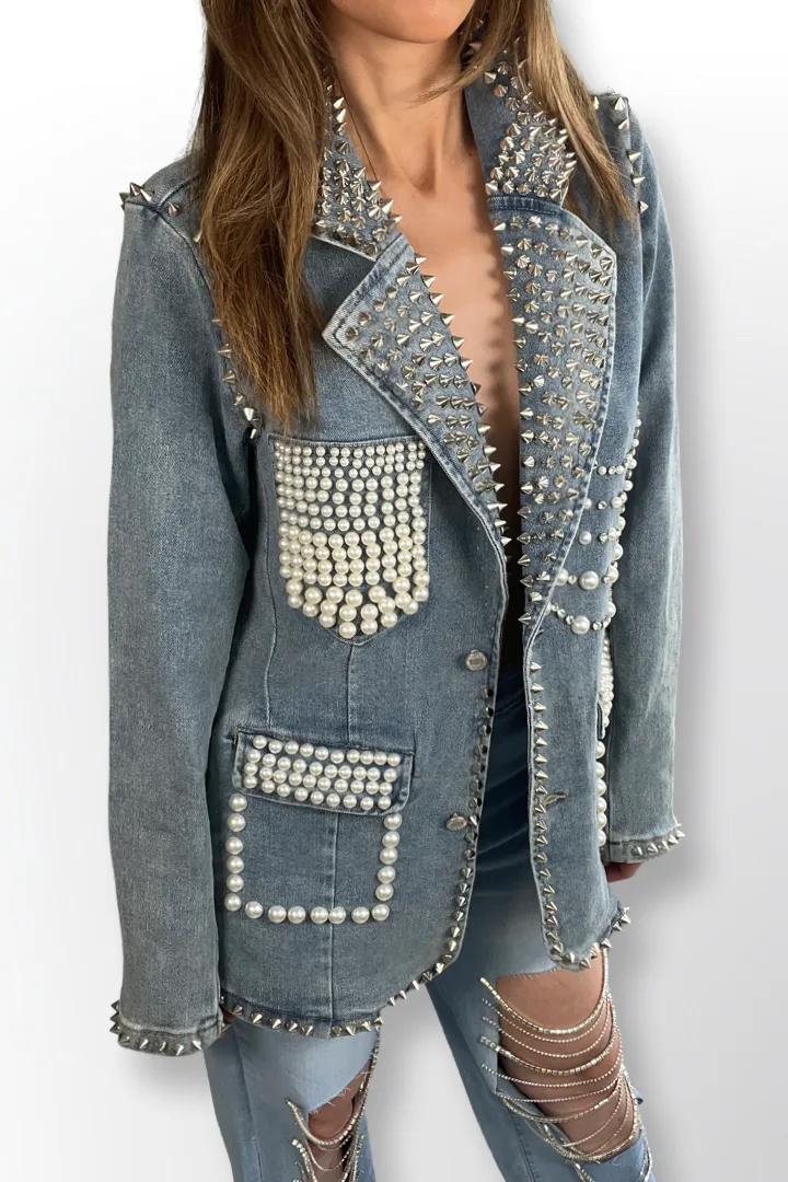 Studded Pearl Blazer