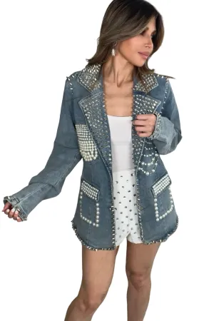 Studded Pearl Blazer