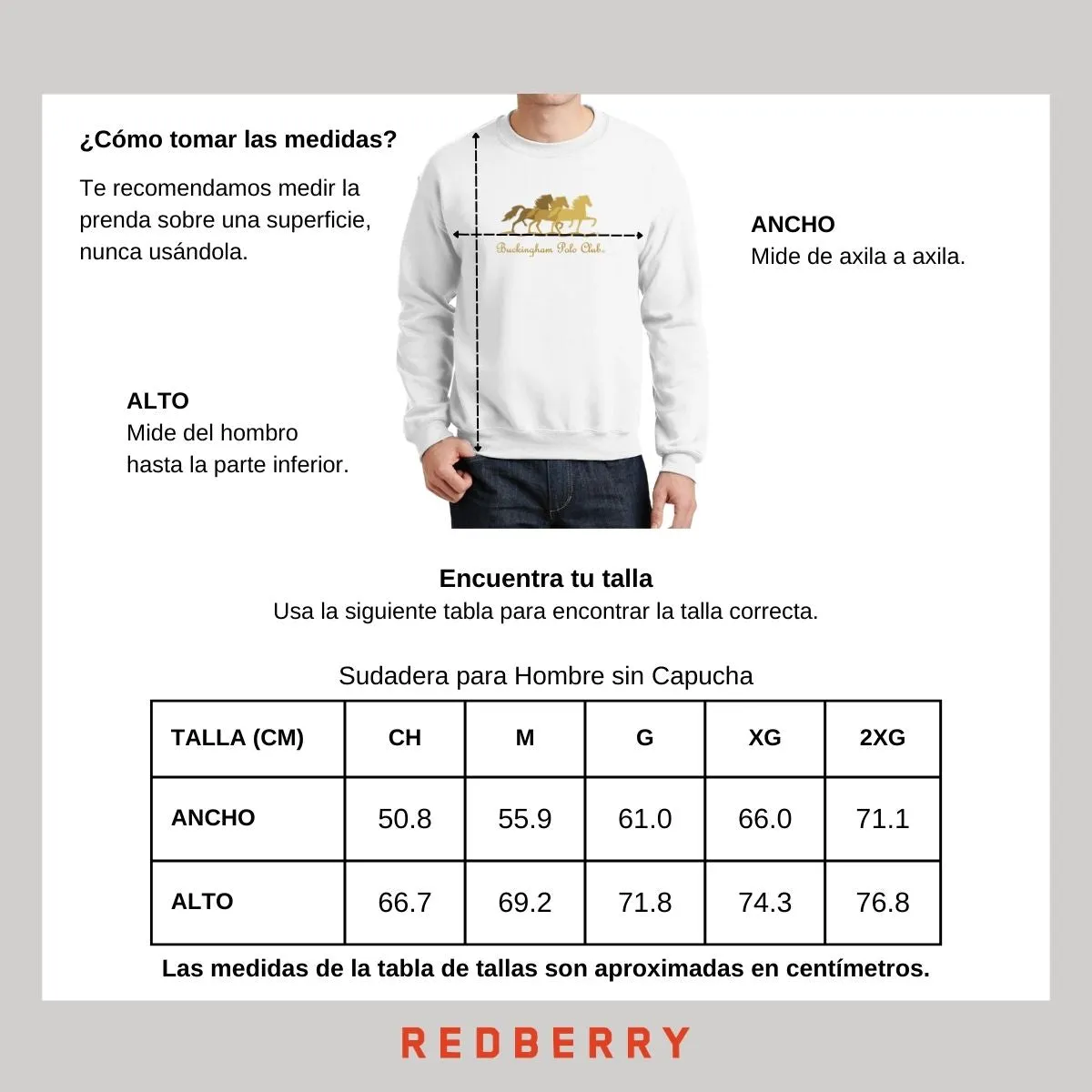 Sudadera Deportiva Hombre Buckingham Polo Club Caballos