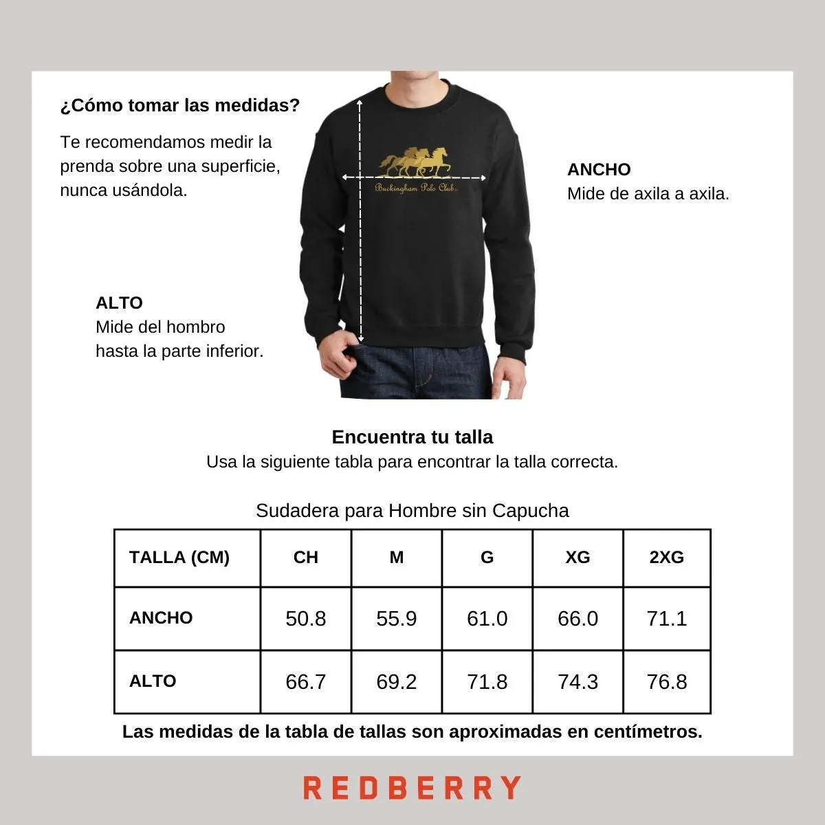 Sudadera Deportiva Hombre Buckingham Polo Club Caballos