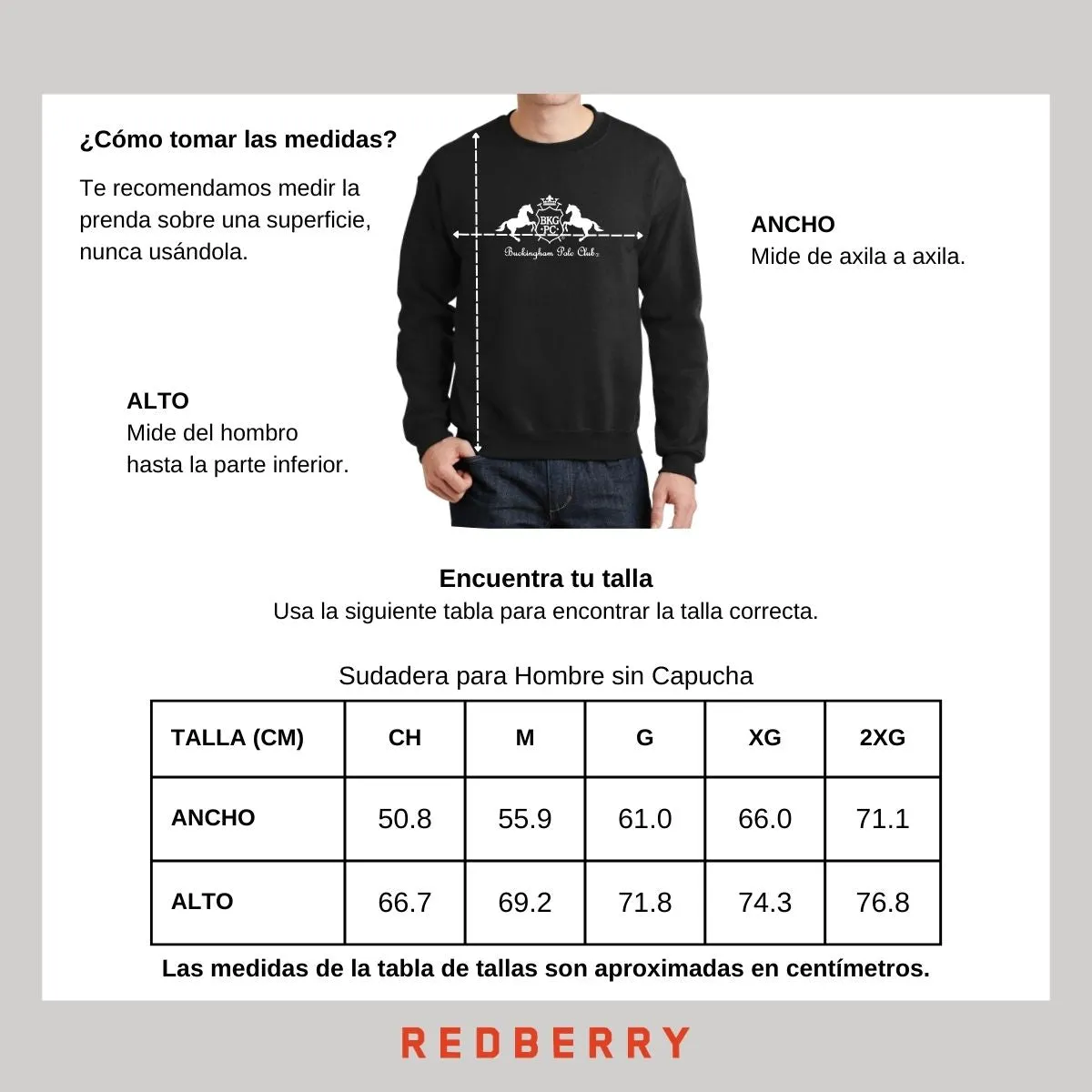 Sudadera Deportiva Hombre Buckingham Polo Club Logo
