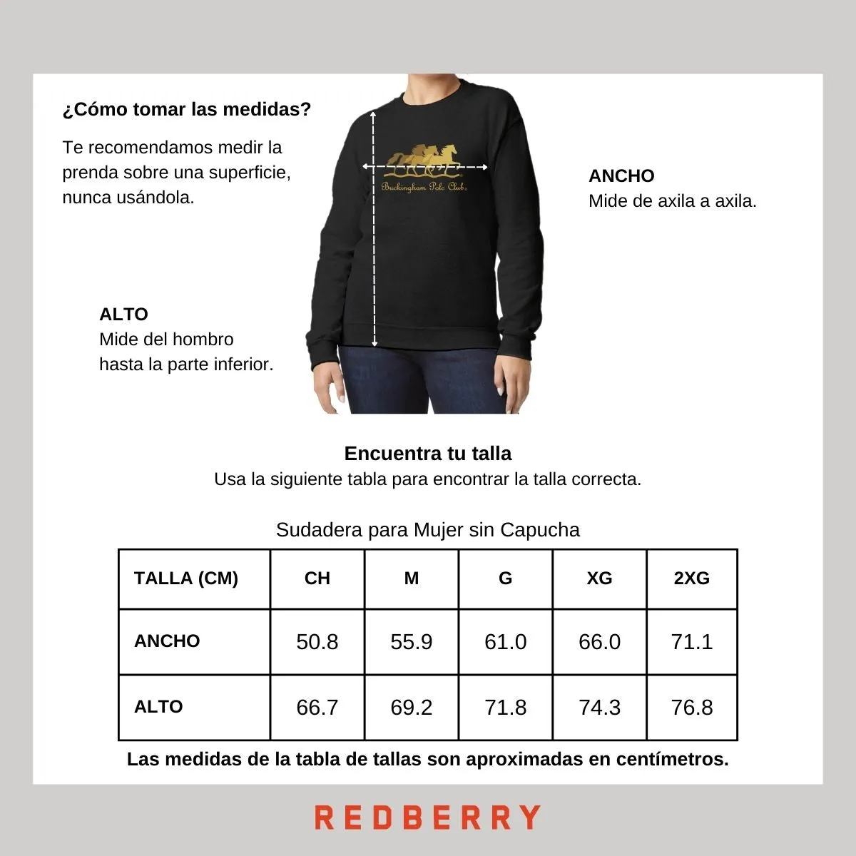 Sudadera Deportiva Mujer Buckingham Polo Club Caballos