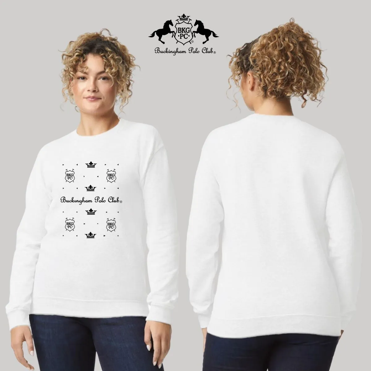 Sudadera Deportiva Mujer Buckingham Polo Club Coronas