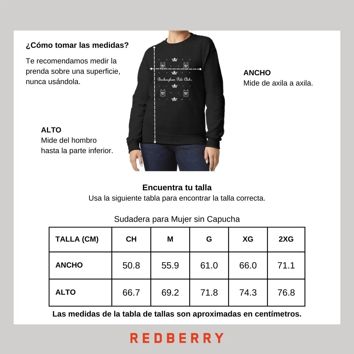 Sudadera Deportiva Mujer Buckingham Polo Club Coronas