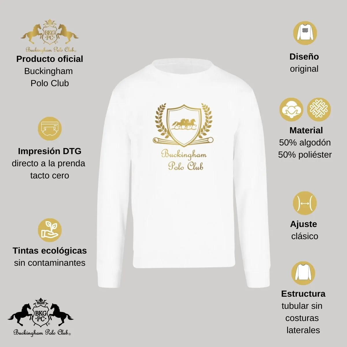 Sudadera Hombre Buckingham Polo Club Royal