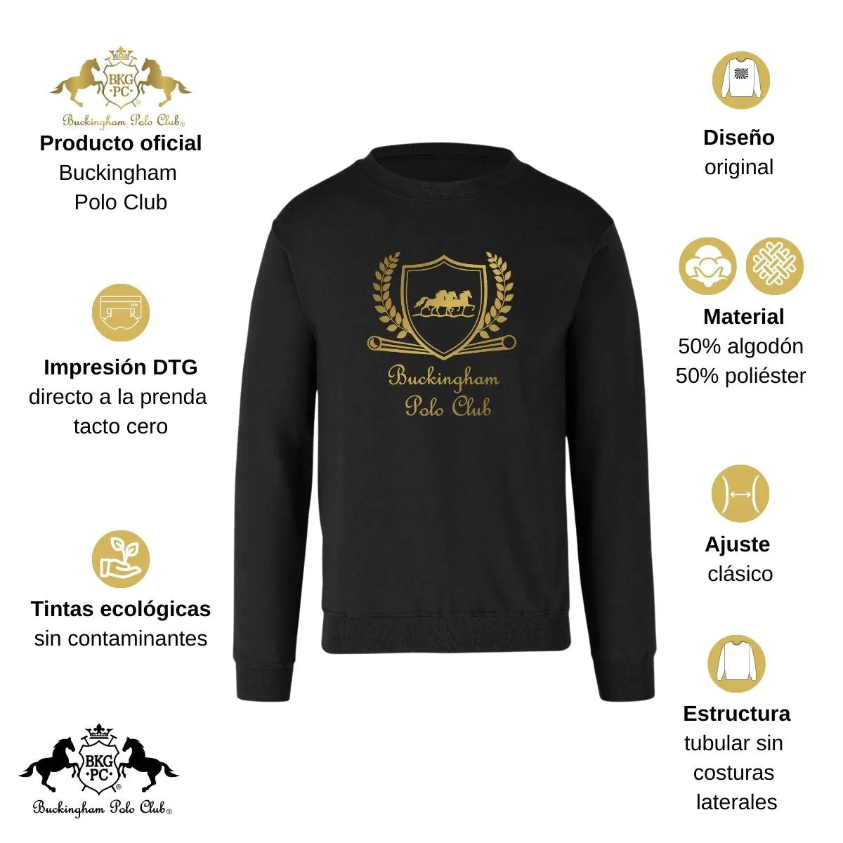 Sudadera Hombre Buckingham Polo Club Royal