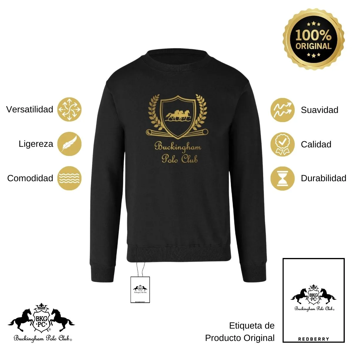 Sudadera Hombre Buckingham Polo Club Royal