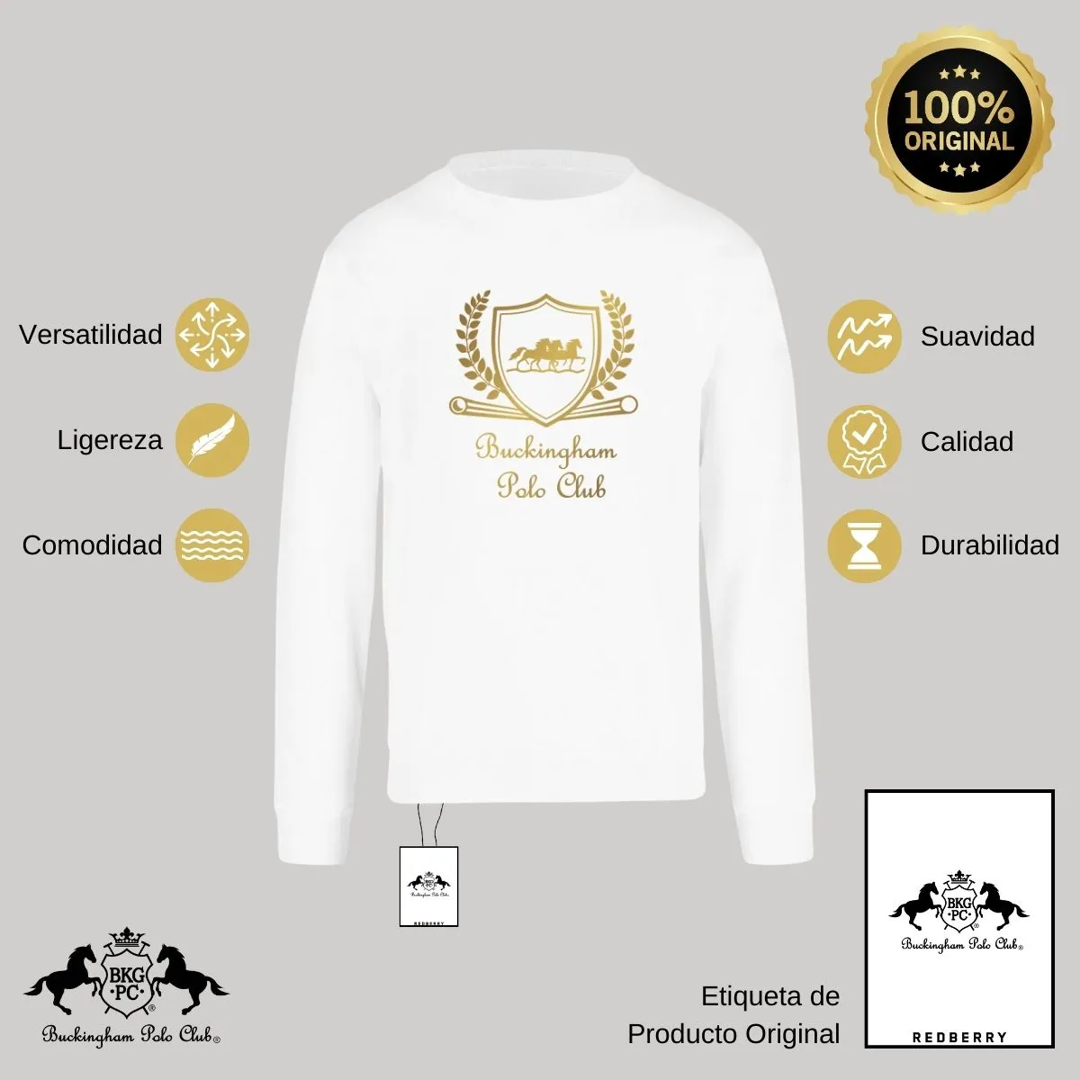 Sudadera Hombre Buckingham Polo Club Royal