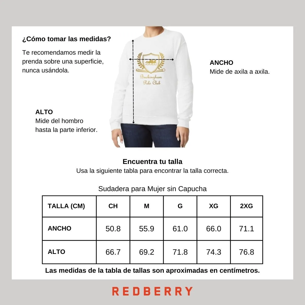 Sudadera Mujer Buckingham Polo Club Royal