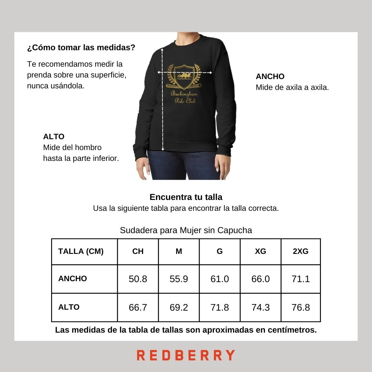 Sudadera Mujer Buckingham Polo Club Royal