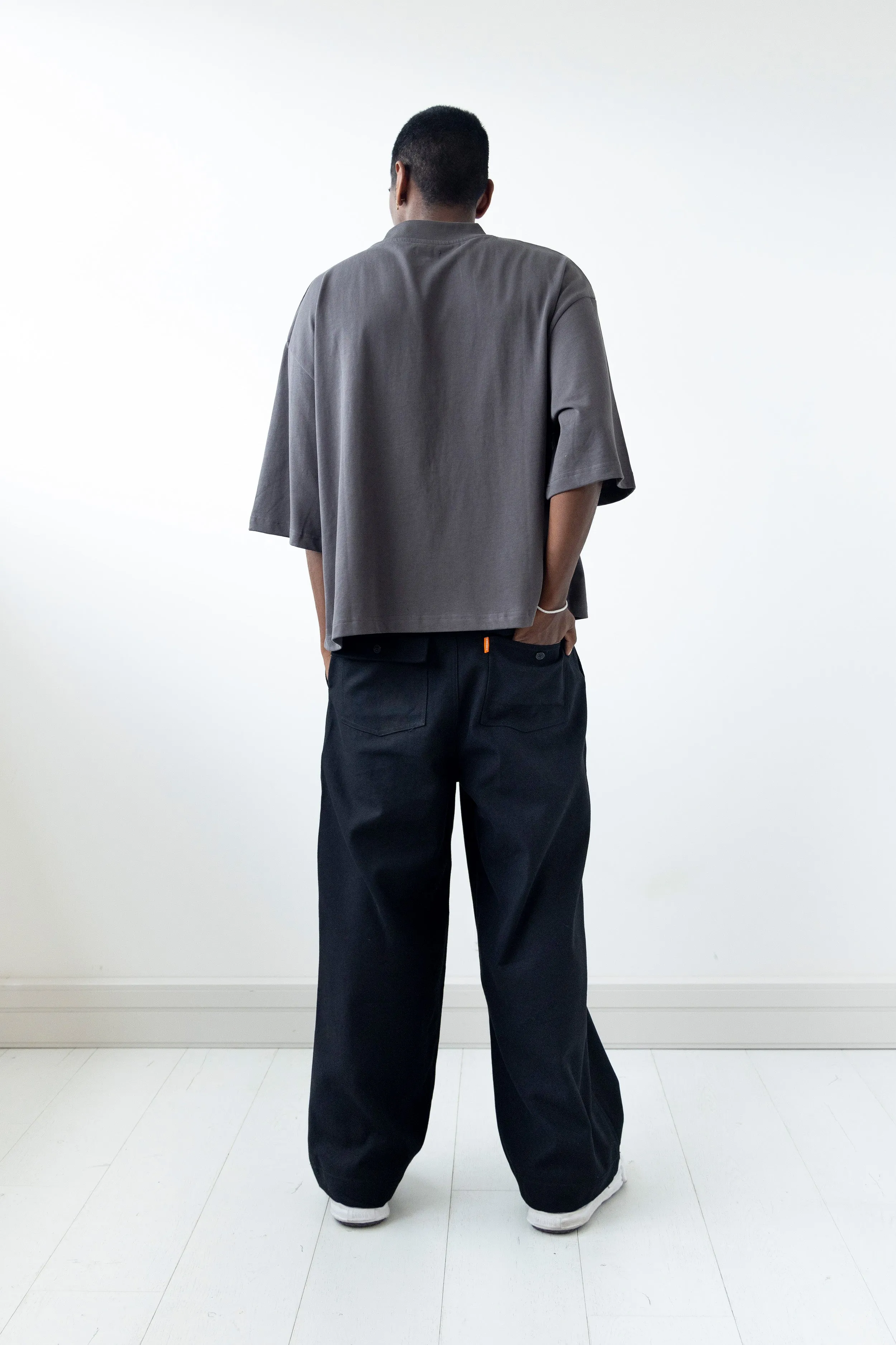 Super Baggy Fatigue Pants Black