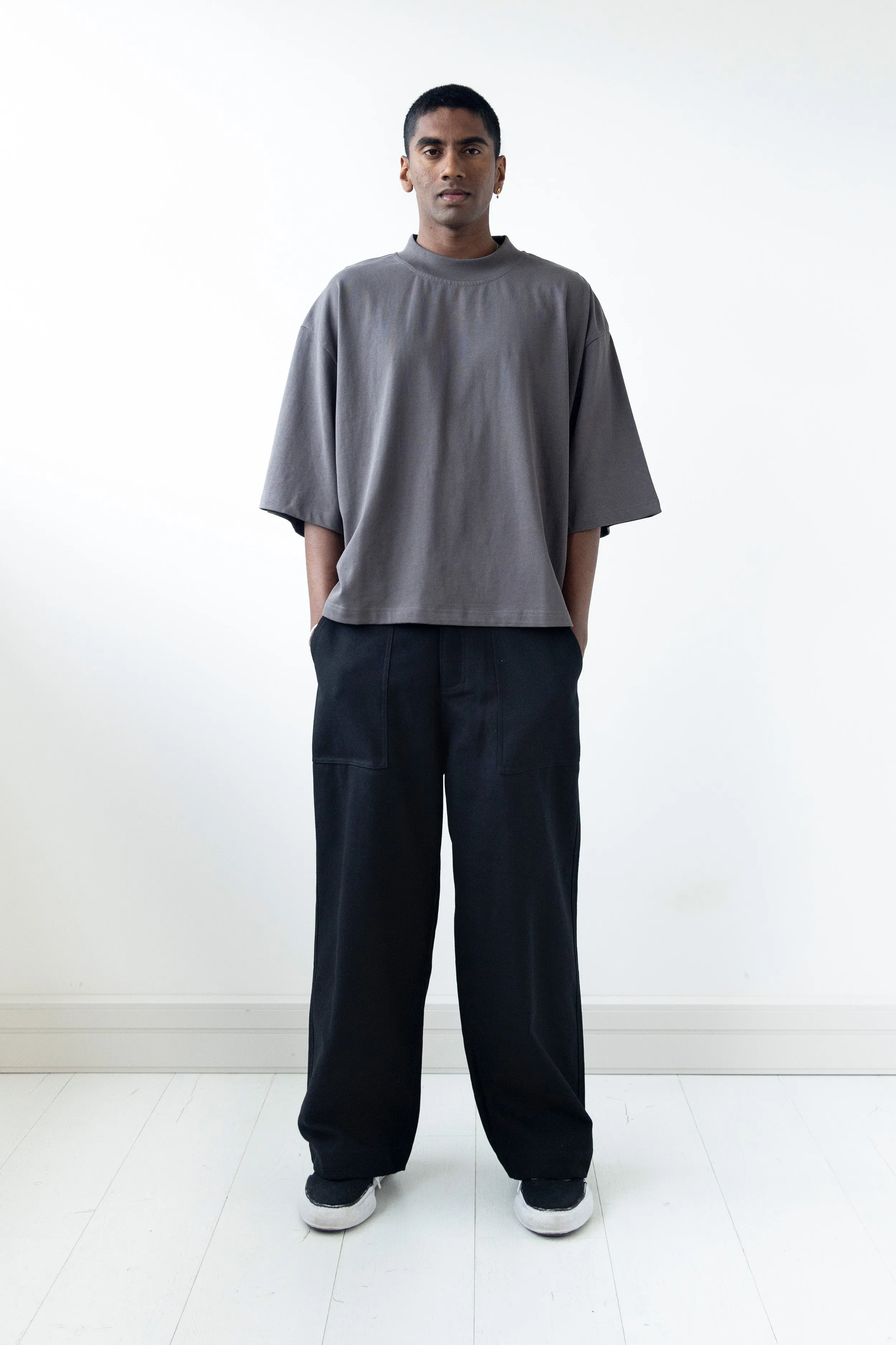 Super Baggy Fatigue Pants Black