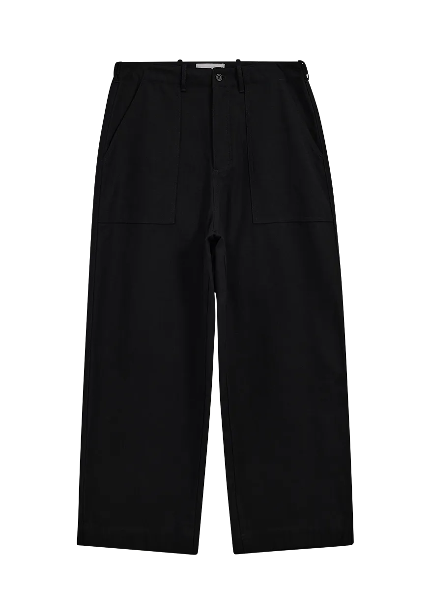 Super Baggy Fatigue Pants Black