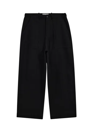 Super Baggy Fatigue Pants Black
