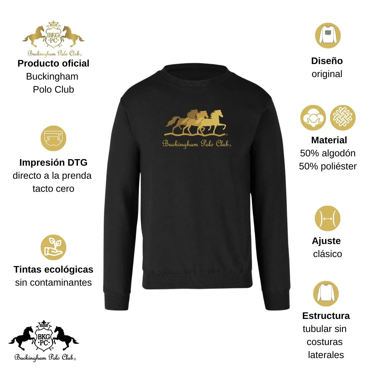 Sweater Suéter Mujer Buckingham Polo Club Caballos