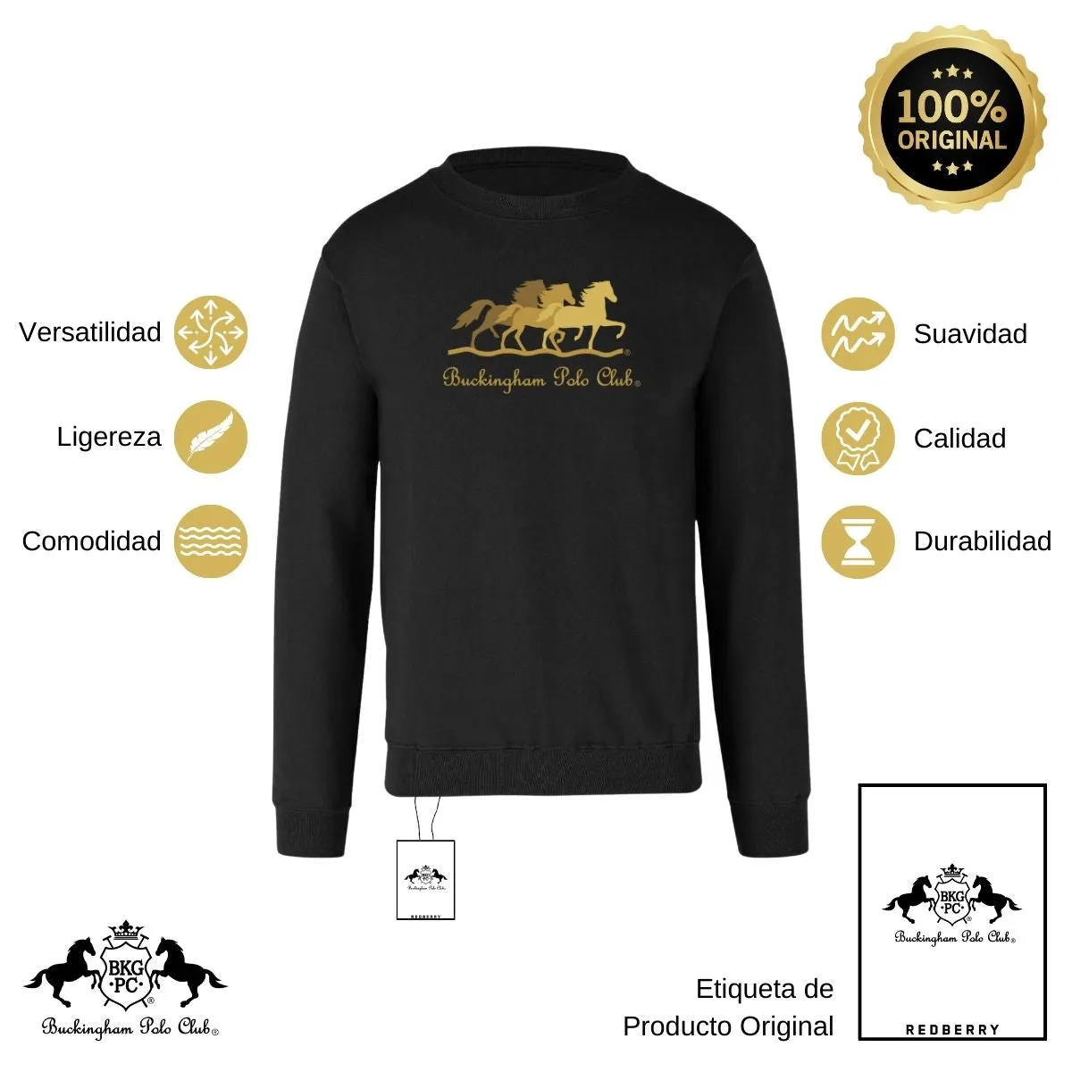 Sweater Suéter Mujer Buckingham Polo Club Caballos