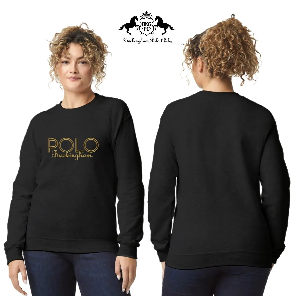 Sweater Suéter Mujer Buckingham Polo Club Logo PB