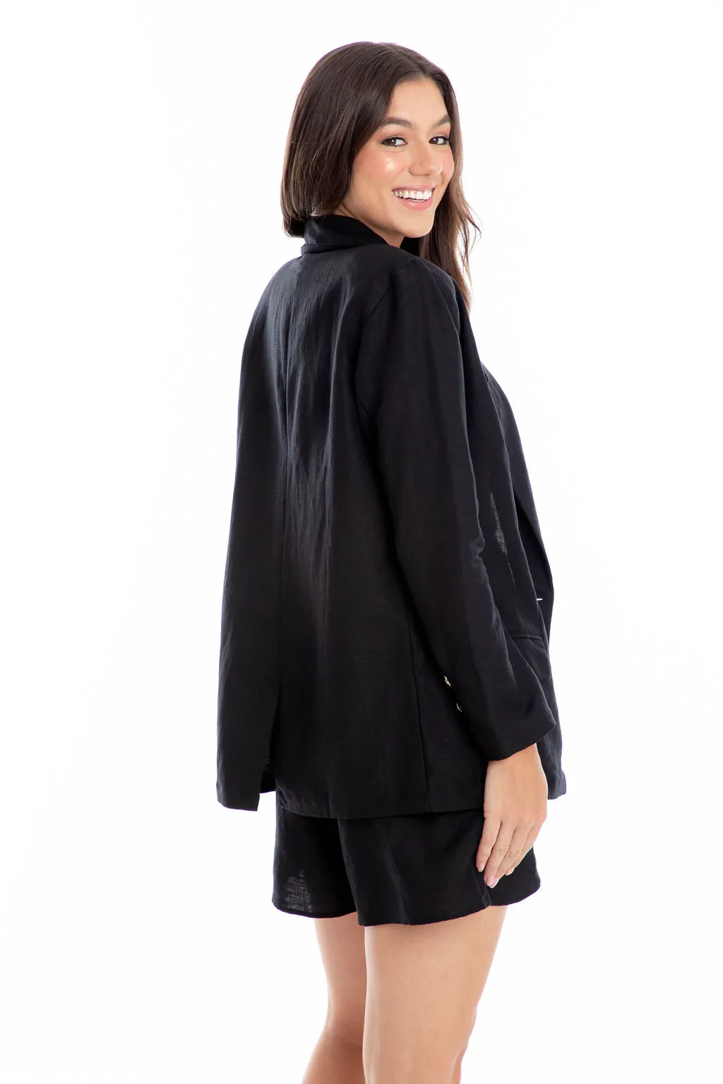 T041 Core Summer Blazer Black