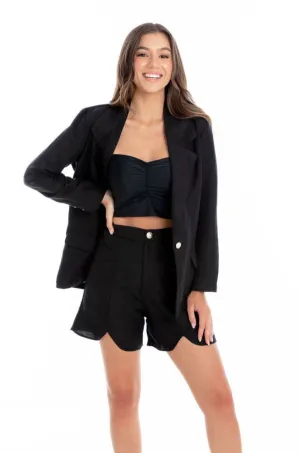T041 Core Summer Blazer Black