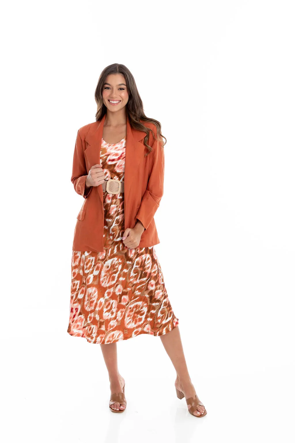 T041 Core Summer Blazer brick