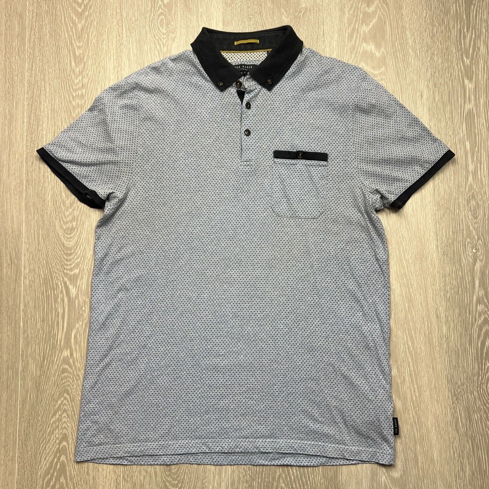 Ted Baker Mens Blue Polo Shirt Size 4
