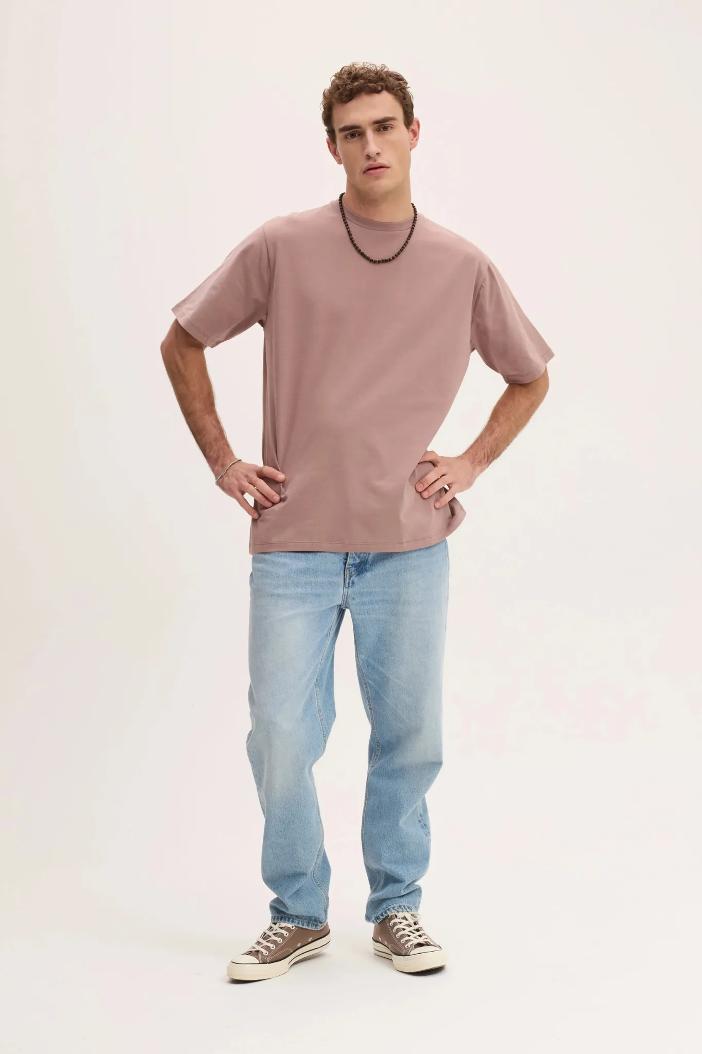 TED T-SHIRT - ROSE BROWN