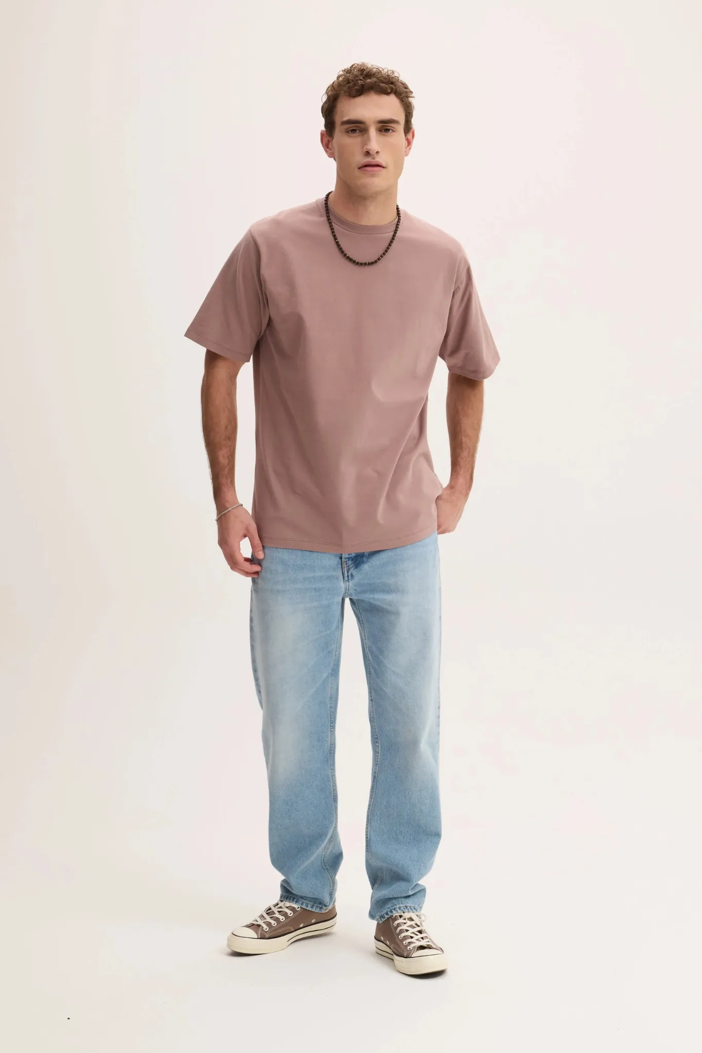 TED T-SHIRT - ROSE BROWN