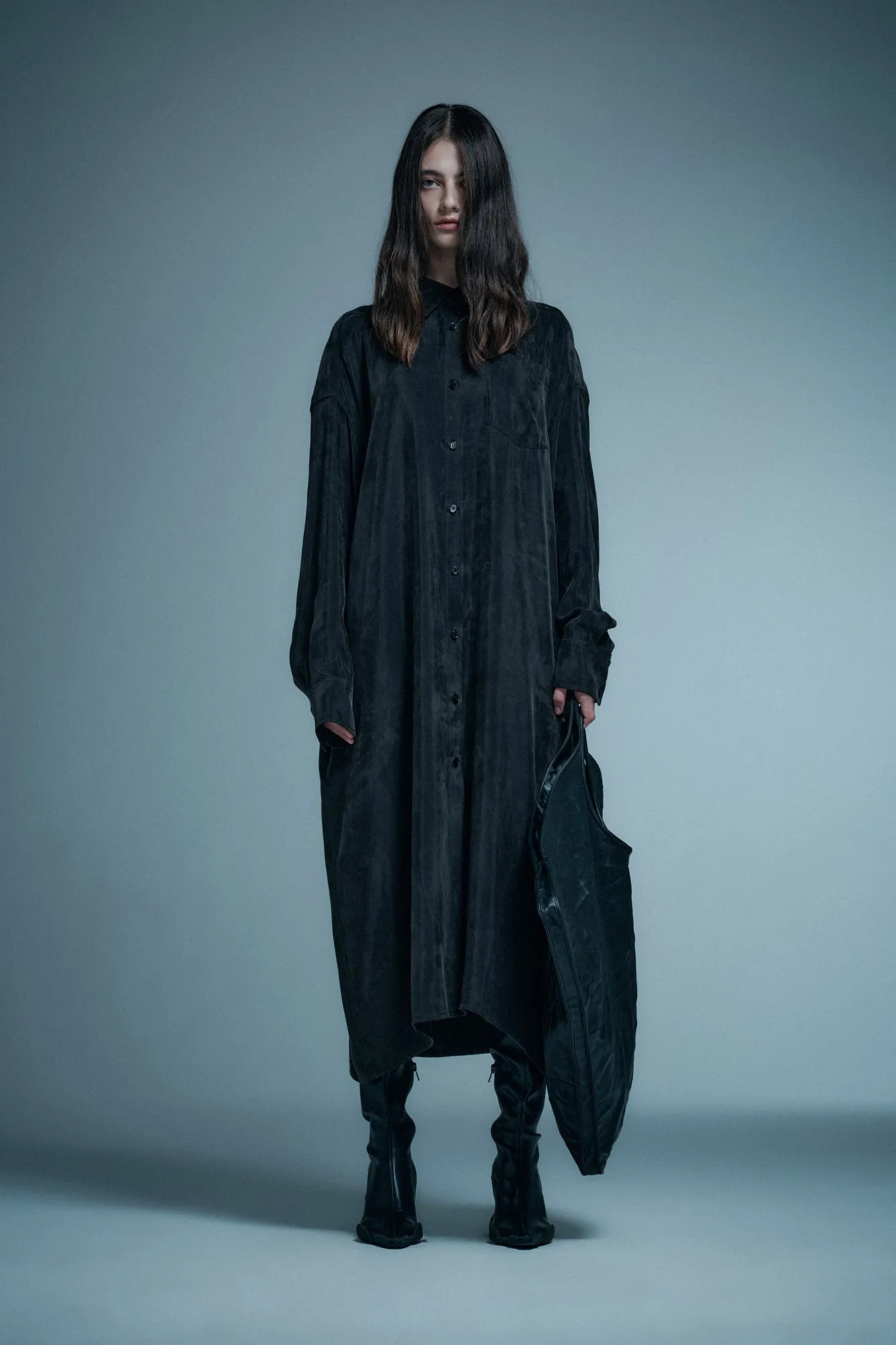 Tencel Loose-Fit Long Shirt
