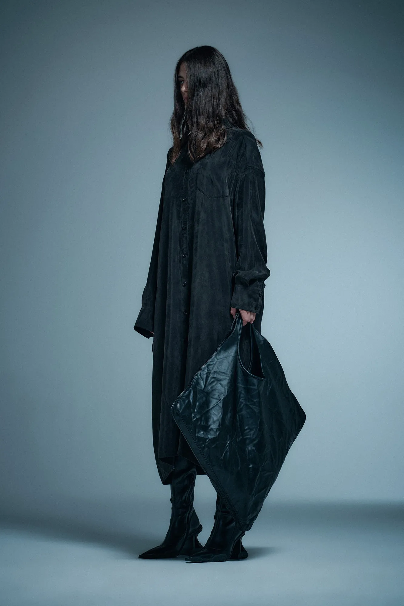 Tencel Loose-Fit Long Shirt