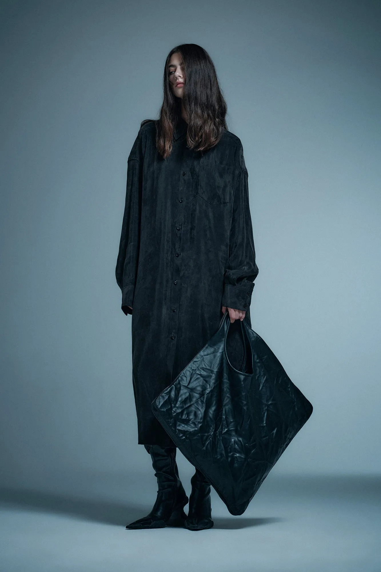 Tencel Loose-Fit Long Shirt