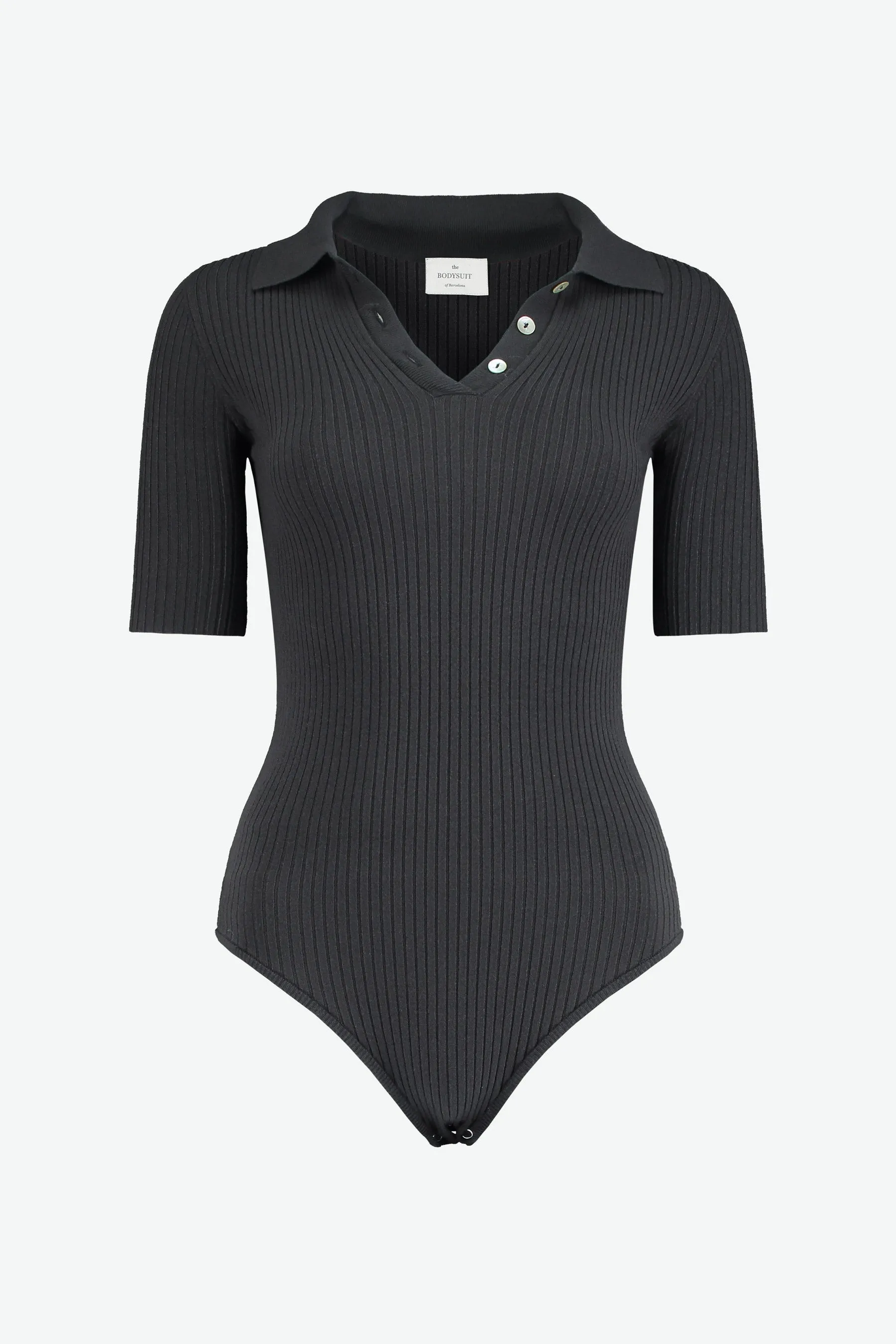 Tennis Bodysuit in Ebano Black