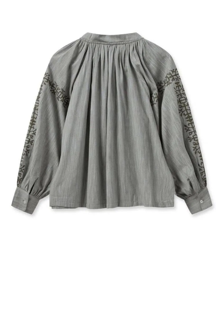 Tessa Embroidery Shirt Blue Shadow