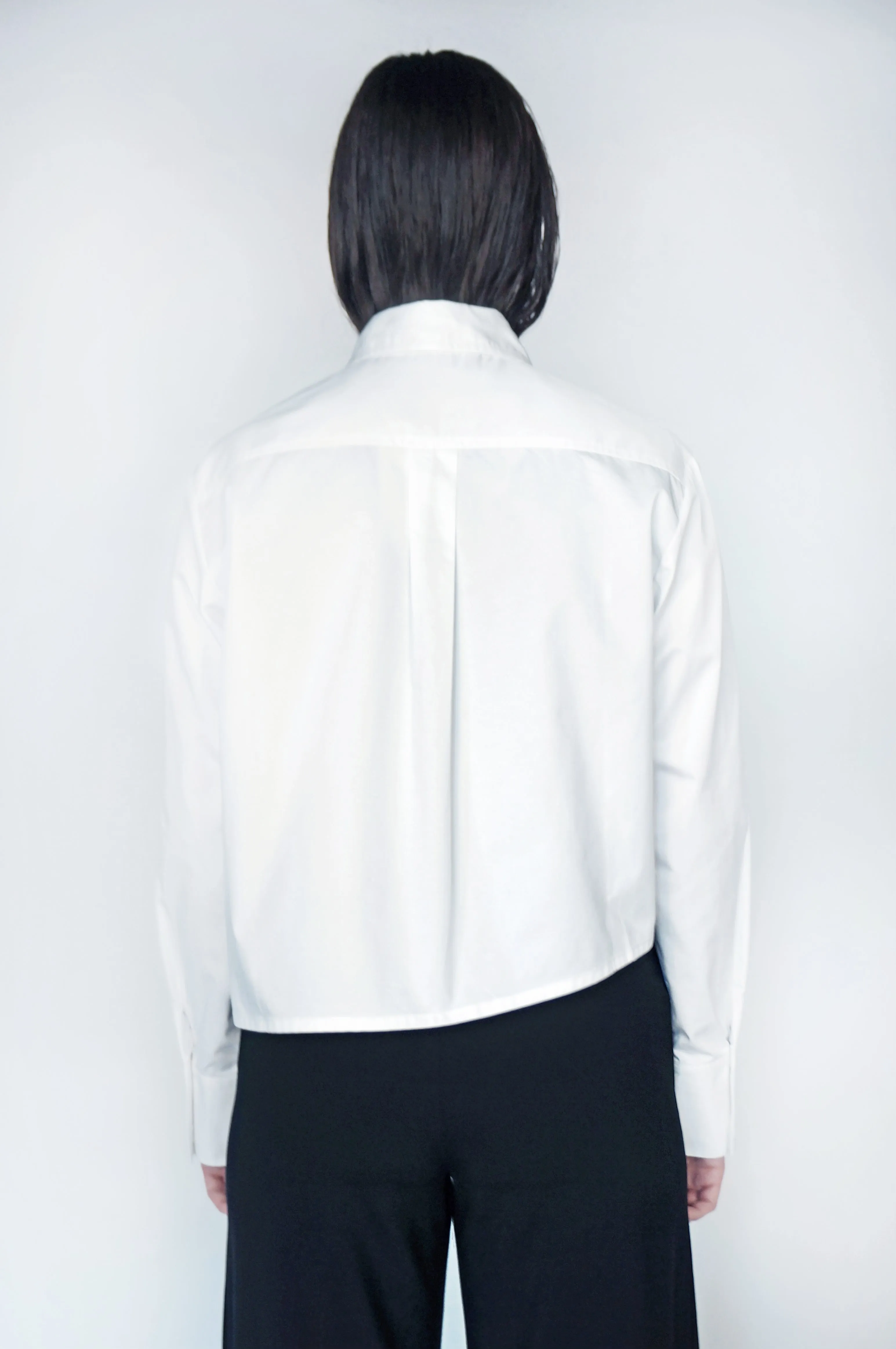 The Asymmetric Button Down in White