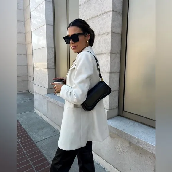 The Drop Women's Whisper White Boyfriend Blazer by @christineandrew