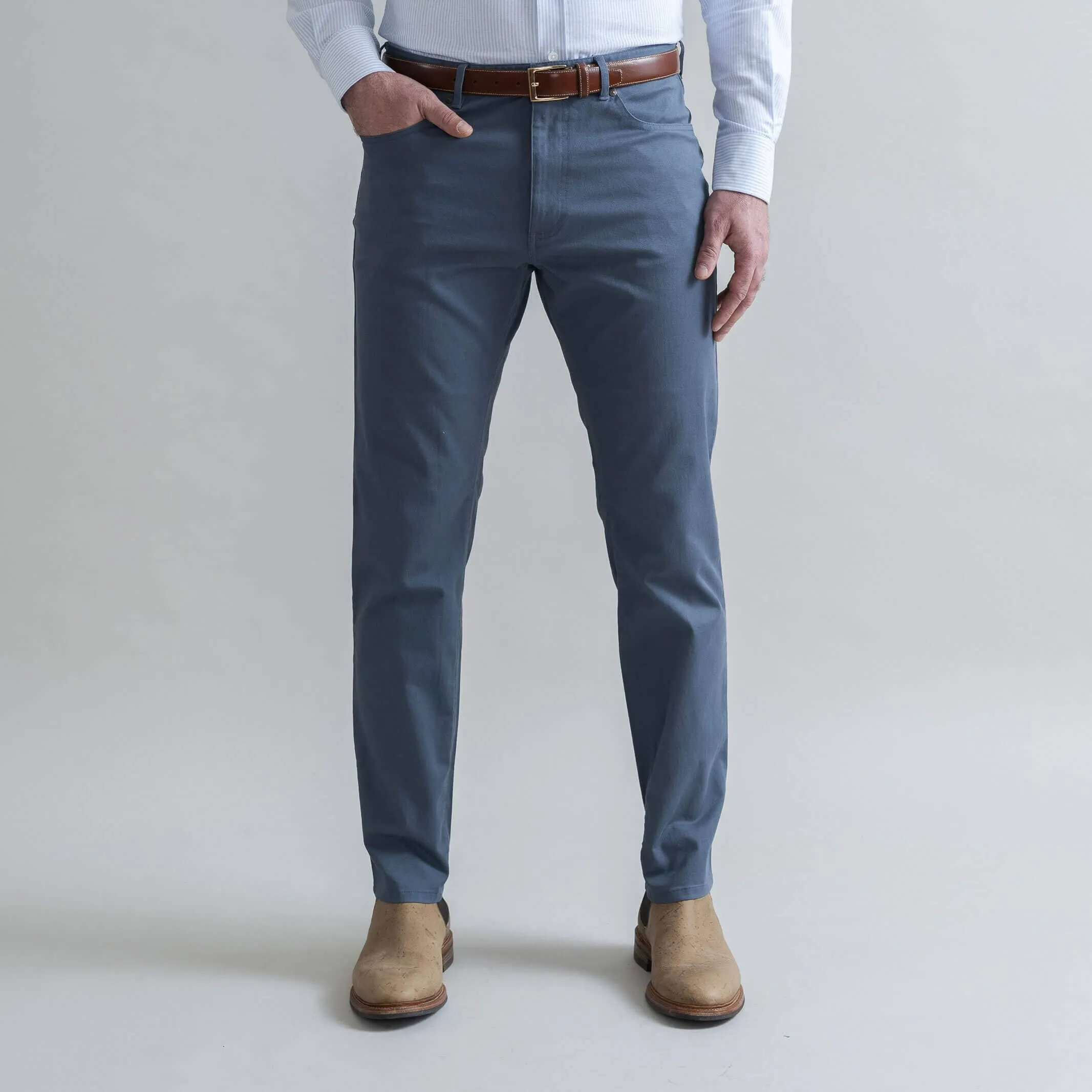 The Slate Blue Franklin 5 Pocket Custom Pant